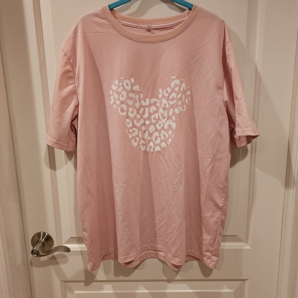 Leopard Mickey Mouse Shirt XL